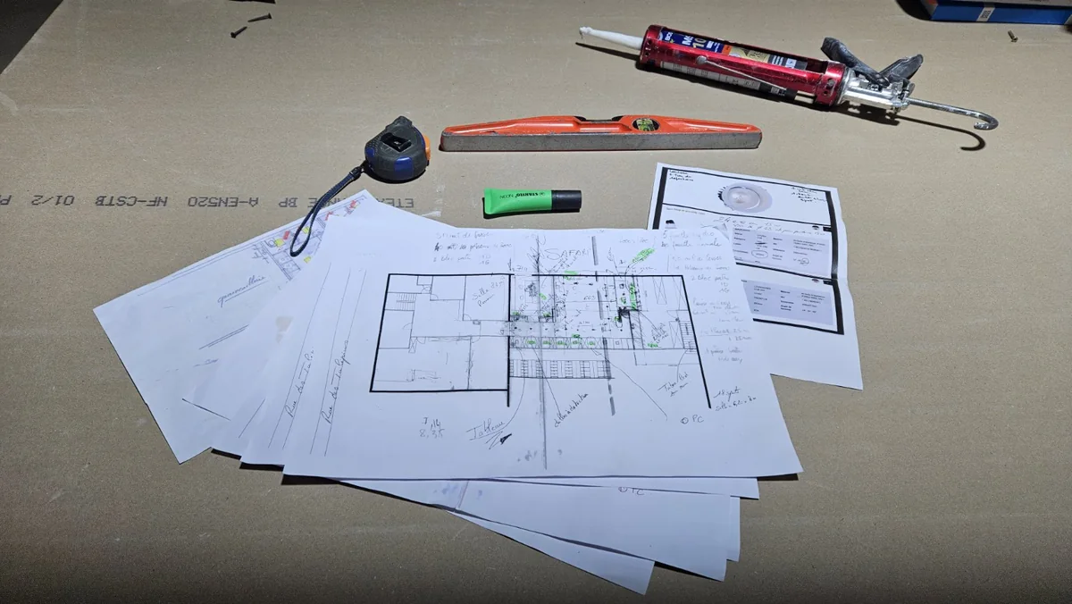 Plans et préparation d’un chantier électrique